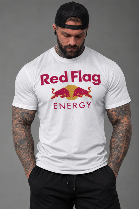 Unisex Red Flag Energy in White